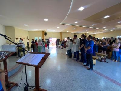 Festa em Louvor a SÃ£o SebastiÃ£o em Campo do Bugre Marcou Encerramento do Ciclo do Padre Edinaldo Mendes